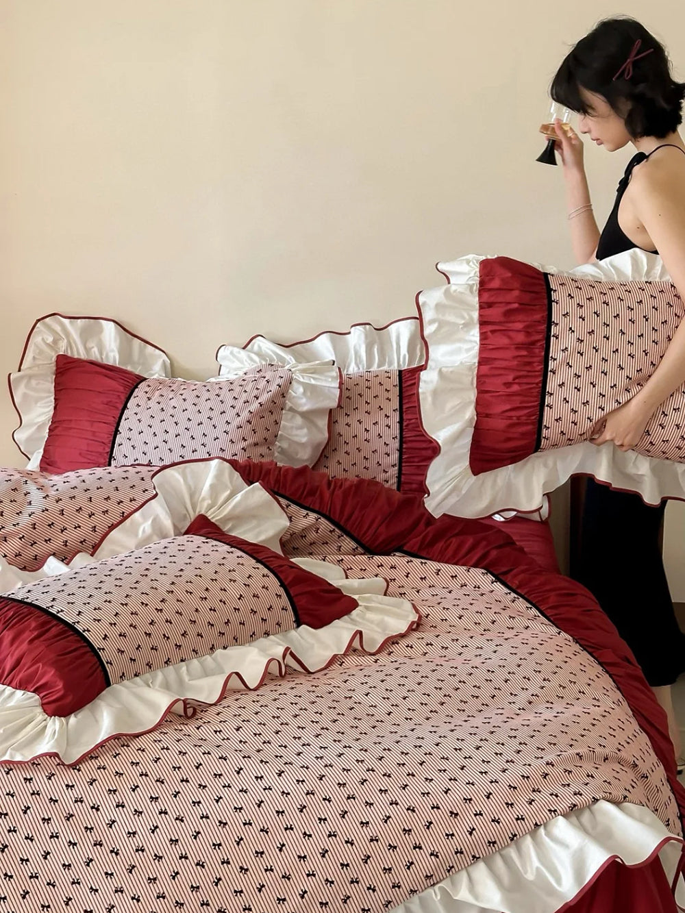 French Lace Vintage Percale Set