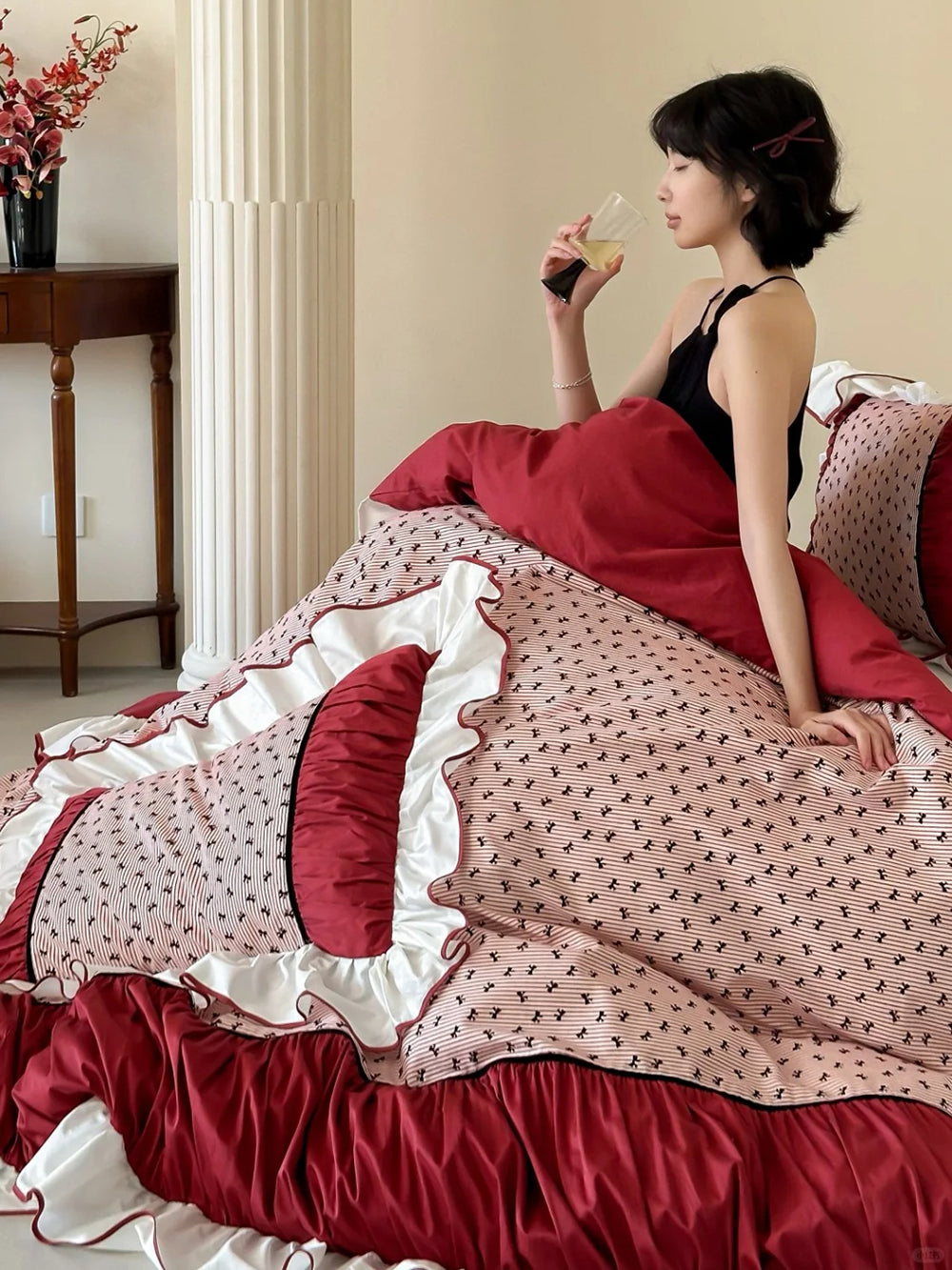 French Lace Vintage Percale Set