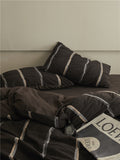 French Luxe Seersucker Stripe Cotton Set