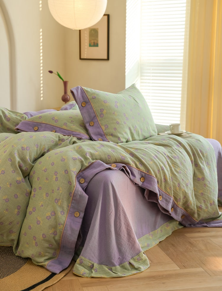 Lavender Bloom Percale Set