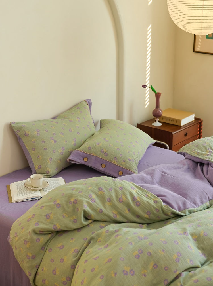 Lavender Bloom Percale Set
