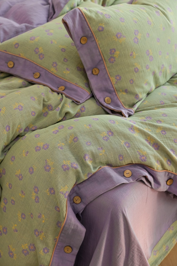Lavender Bloom Percale Set