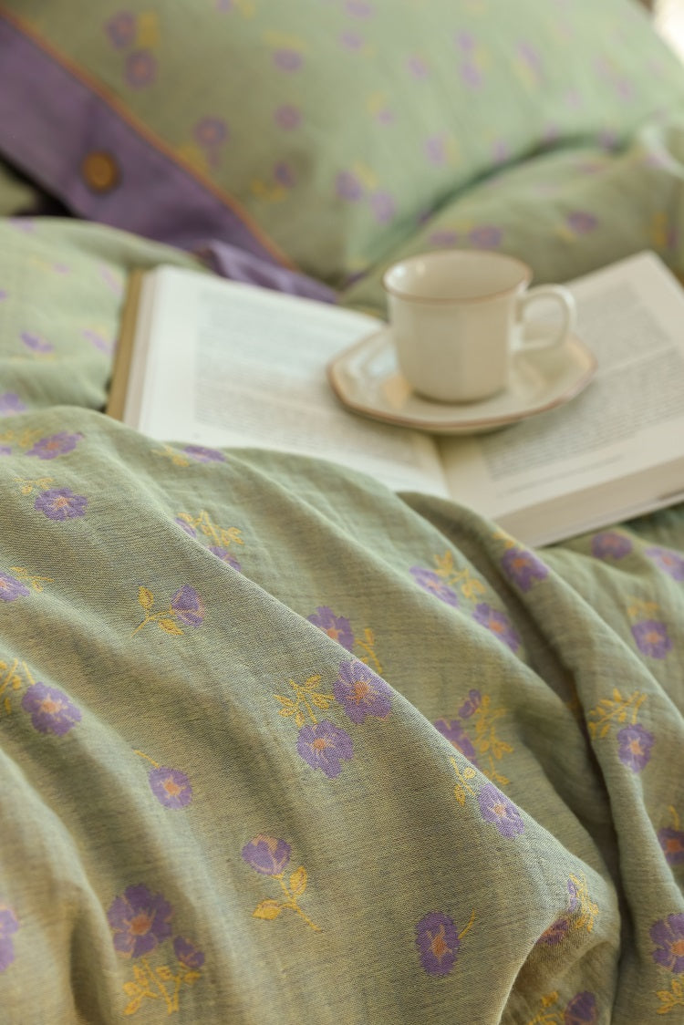 Lavender Bloom Percale Set