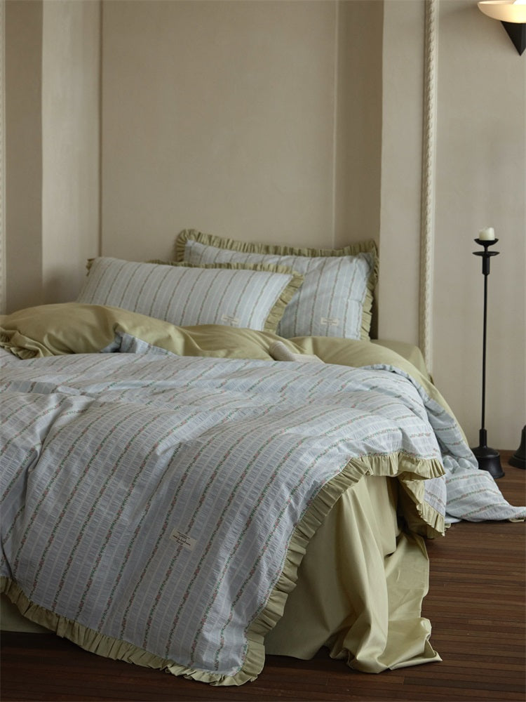 Lily of the Valley Jacquard Percale Set