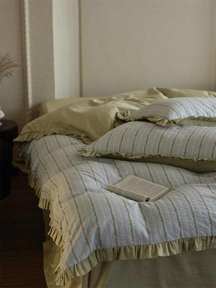 Lily of the Valley Jacquard Percale Set