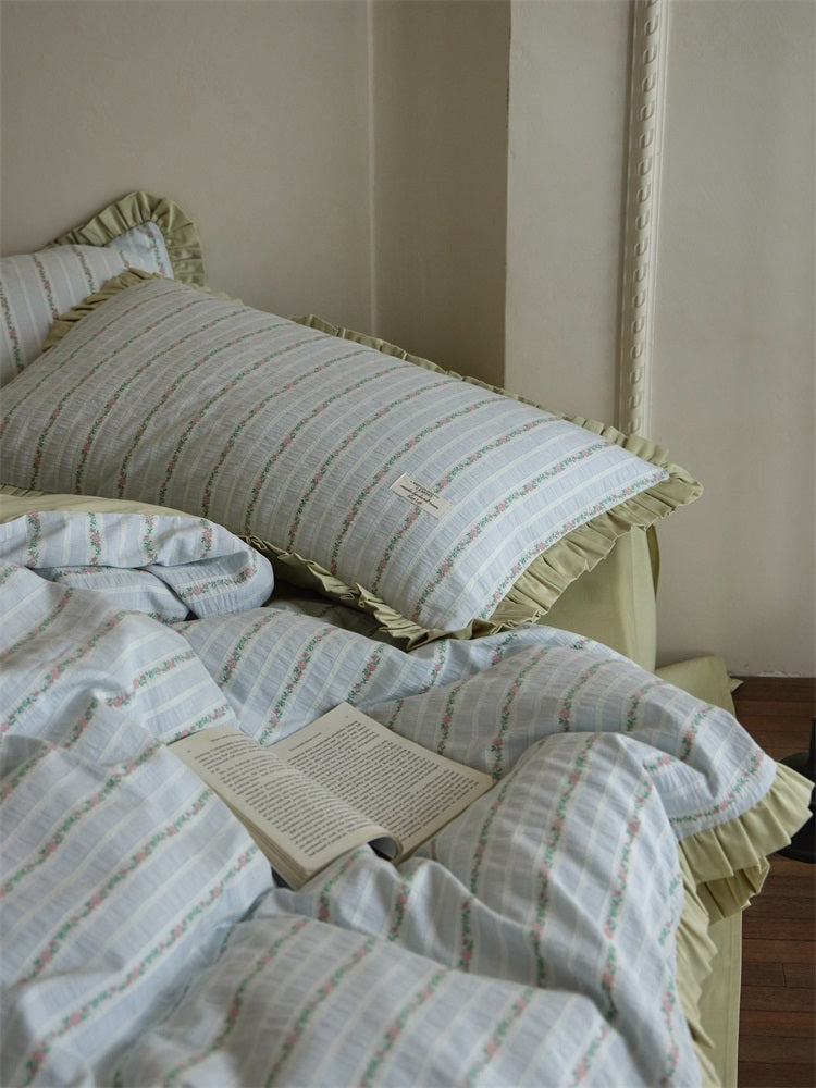 Lily of the Valley Jacquard Percale Set