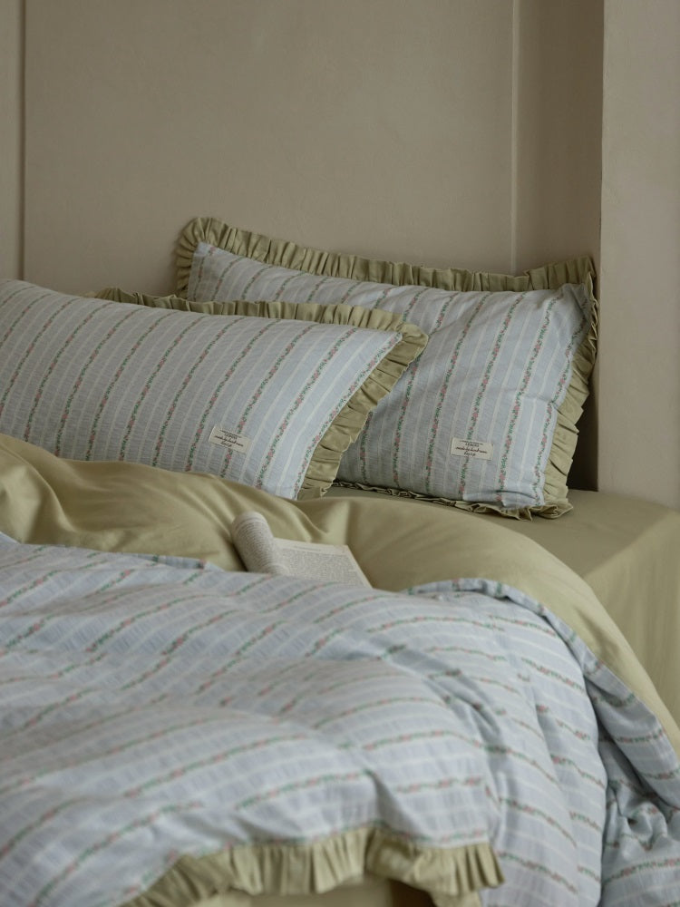Lily of the Valley Jacquard Percale Set