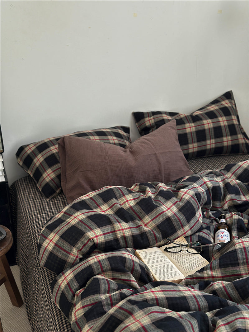 Mocha Mousse Plaid Set
