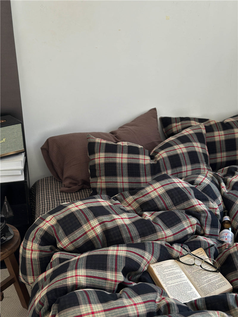 Mocha Mousse Plaid Set