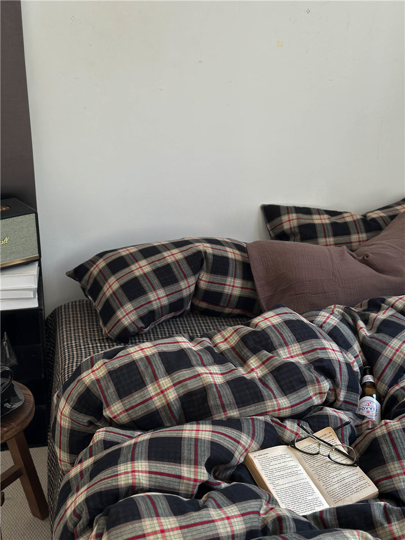 Mocha Mousse Plaid Set