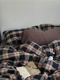 Mocha Mousse Plaid Set