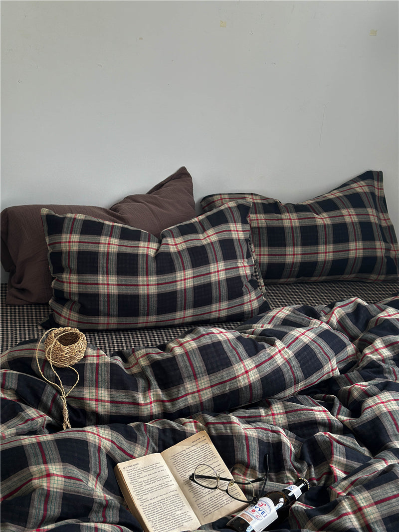 Mocha Mousse Plaid Set