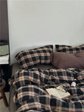 Mocha Mousse Plaid Set
