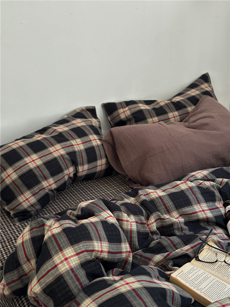 Mocha Mousse Plaid Set