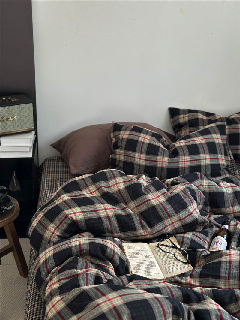 Mocha Mousse Plaid Set