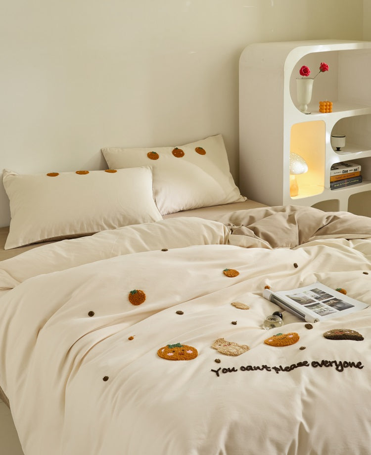 Playful Plush Embroidered Set