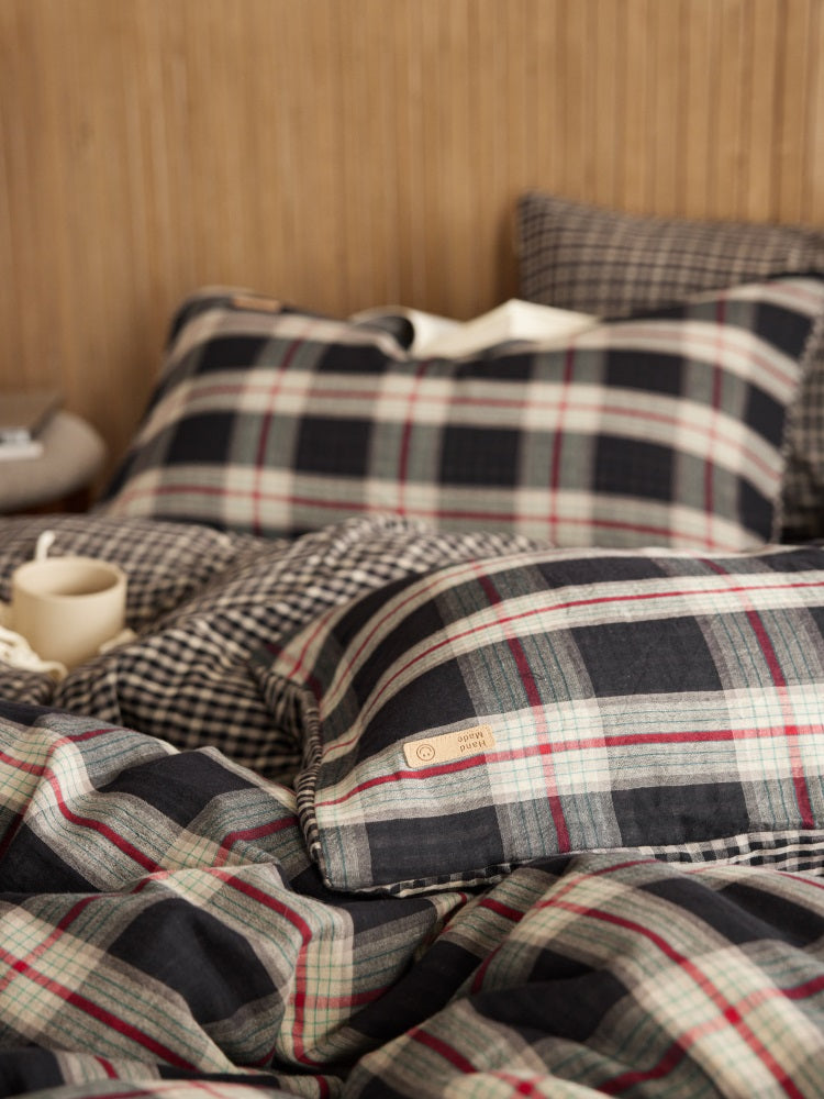 Retro Check Percale Set