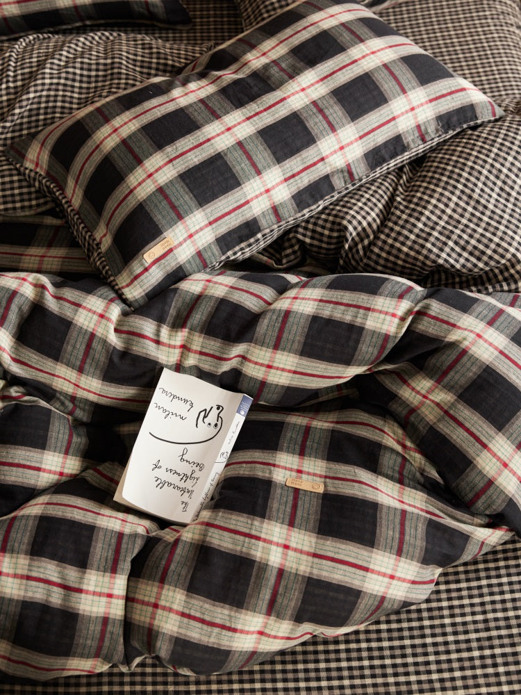 Retro Check Percale Set