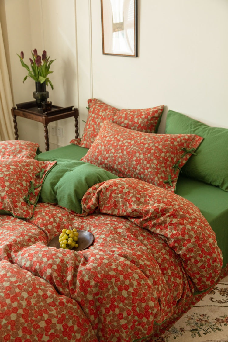 Romantic Vintage Rose Percale Set