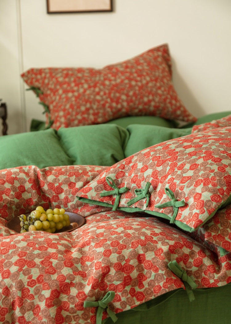 Romantic Vintage Rose Percale Set