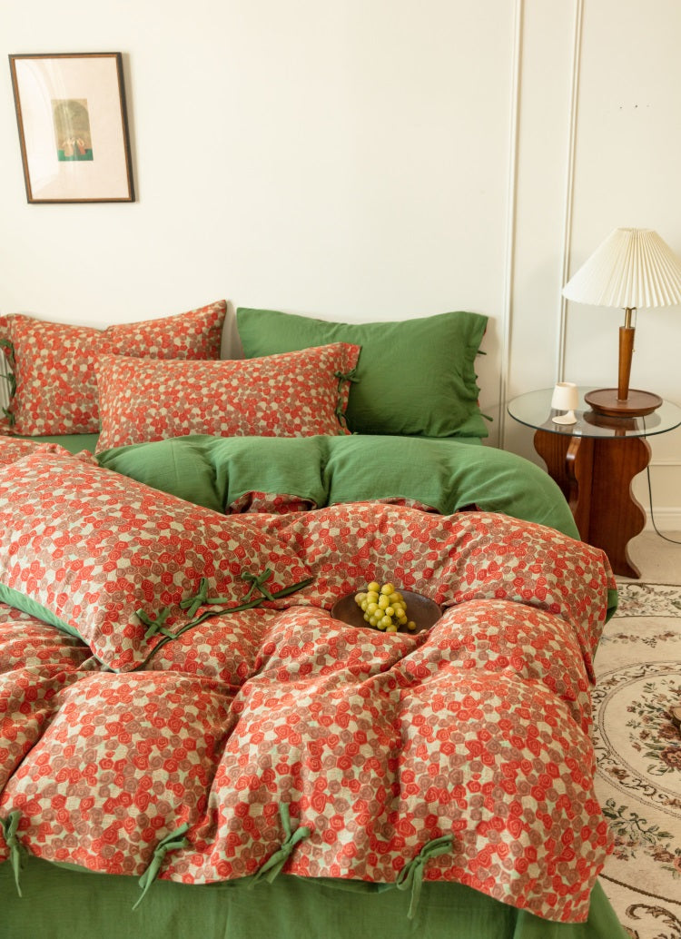 Romantic Vintage Rose Percale Set