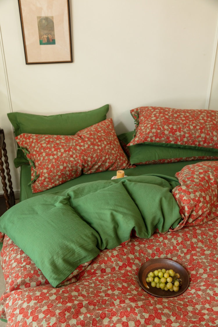 Romantic Vintage Rose Percale Set